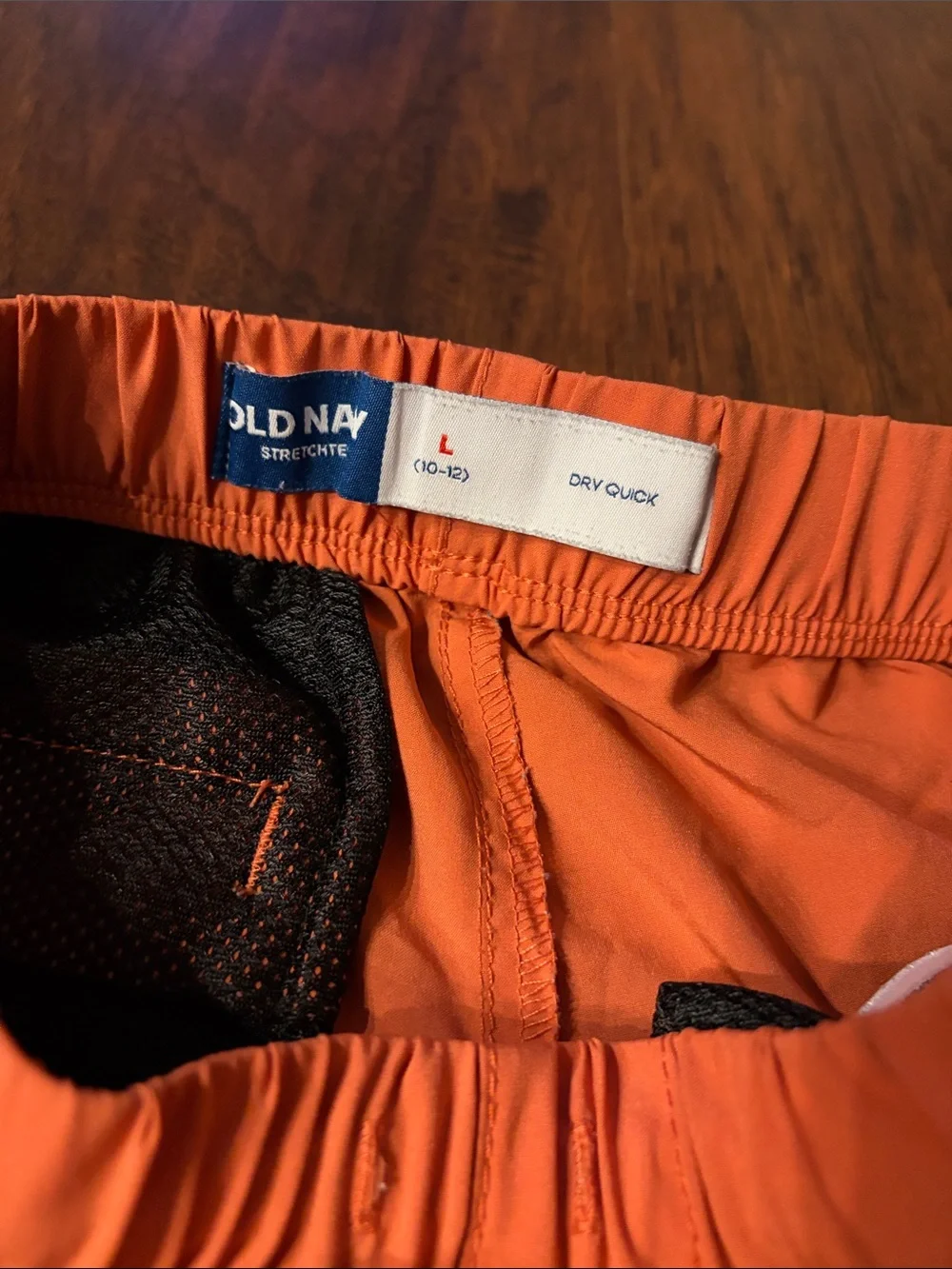 Old Navy Orange Elastic-Waist Athletic Shorts